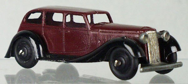 DINKY 36A ARMSTRONG-SIDDELEY: maroon & black, C9.