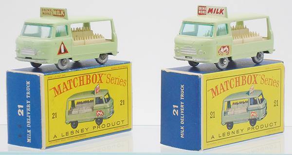2 MATCHBOX 21C COMMER MILK FLOATS (1 of 2)