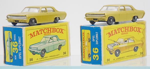 2 MATCHBOX OPEL DIPLOMATS (1 of 2)