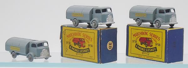 3 MATCHBOX 38A REFUSE COLLECTOR TRUCKS (1 of 2)