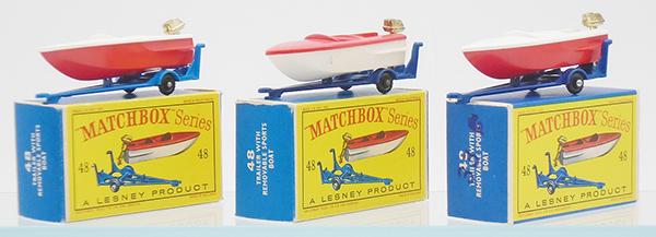 MATCHBOX 48B SPORTS BOATS & TRAILERS (1 of 2)