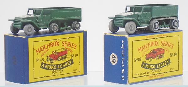 MATCHBOX 49A ARMY HALF TRACKS (1 of 2)