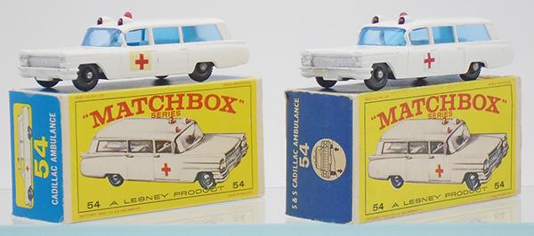MATCHBOX 54B CADILLAC AMBULANCES (1 of 2)