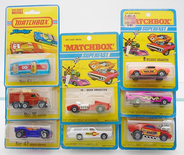 8 MATCHBOX SUPERFAST BLISTER PACKS (1 of 1)