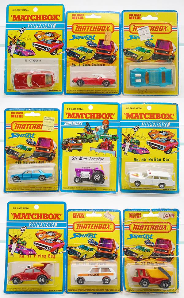 9 MATCHBOX SUPERFAST BLISTER PACKS (1 of 1)