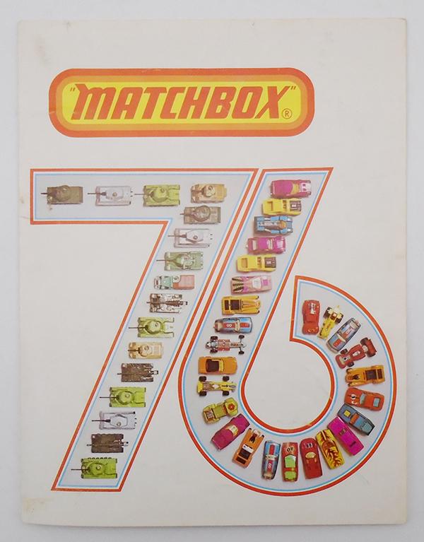 MATCHBOX 1976 PAMPHLET: w/pocket catalog, C8.