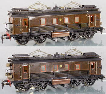 MARKLIN 64/13021 GOTTHARD LOCOMOTIVE: 1 ga, handpainted tin, w/professionally done touch up spots, C6-7.