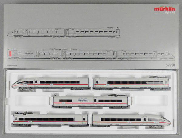 MARKLIN 37781 ICE TRAIN SET: HO ga, orig box & insert, C9-10.