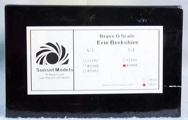 SUNSET MODELS 3404 BERKSHIRE LOCO & TENDER (1 of 1)