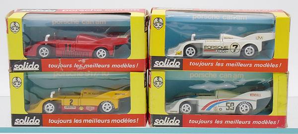 4 SOLIDO PORSCHE CAN AM RACE CARS (1 of 1)