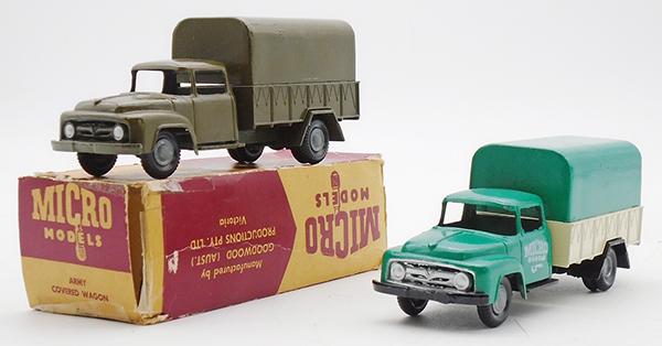 2 MICRO MODELS FORD V8 TRUCKS (1 of 2)