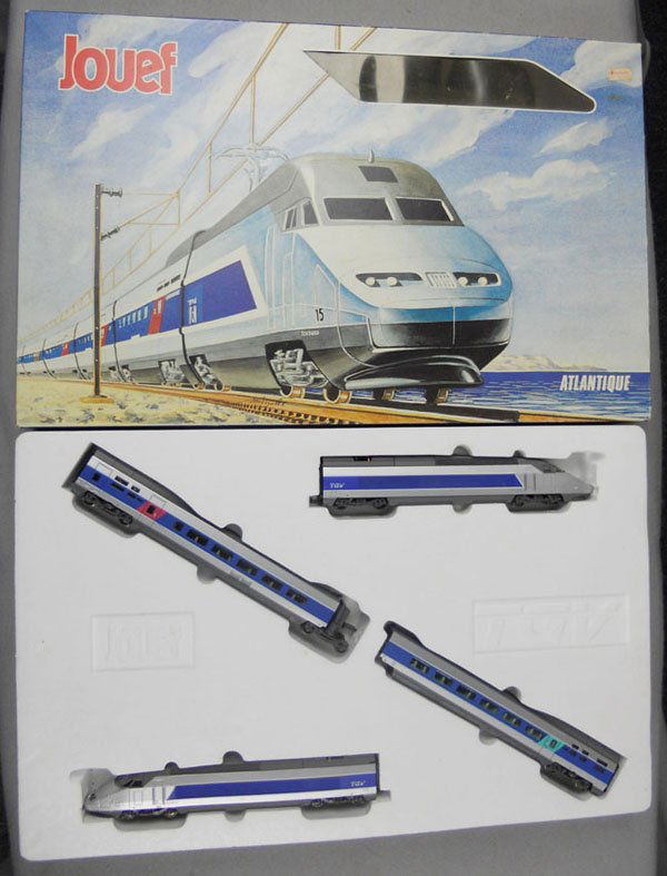 JOUEF 7400 TGV TRAIN SET: HO ga, 2-rail, orig box, C9-10.