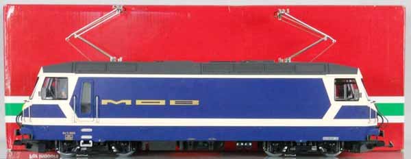 LGB 20420 SWISS MOB LOCO: G ga, orig box & insert, C9.