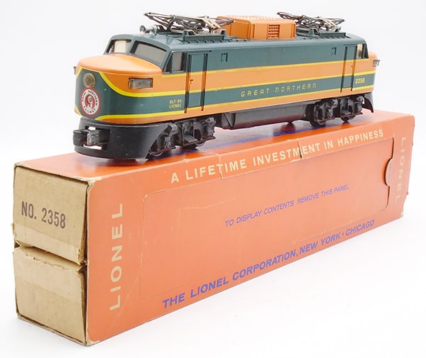 LIONEL 2358 GREAT NORTHERN EP5: 0 ga, orig box & sleeve, C7.