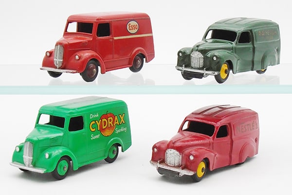 4 DINKY ADVERTISING VANS (1 of 2)