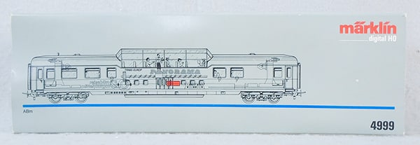 MARKLIN 4999 ANIMATED PANORAMA CAR: H0 ga, digital, orig box & insert minor wear, C8-9.