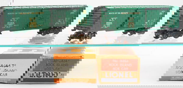 2 LIONEL 6464-75 ROCK ISLAND BOX CARS (1 of 2)