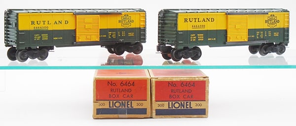 2 LIONEL 6464-300 RUTLAND BOX CARS (1 of 2)