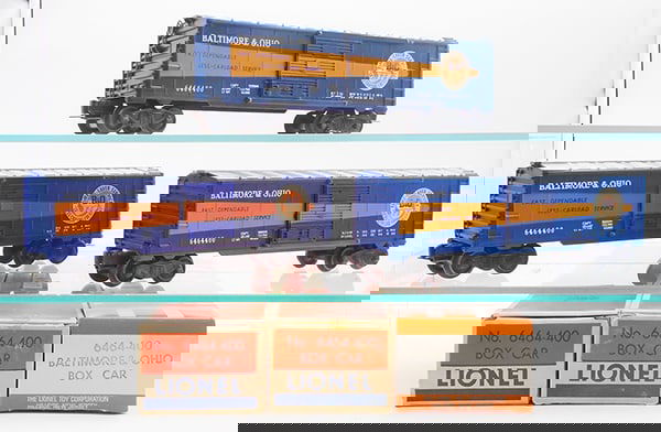 3 LIONEL 6464-400 B&O BOX CARS (1 of 2)