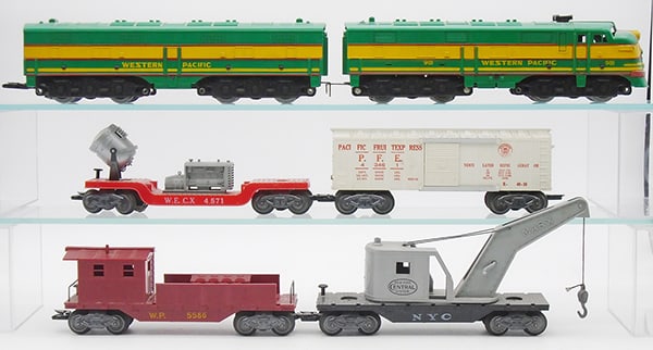 MARX 42842 WESTERN PACIFIC TRAIN SET (1 of 3)