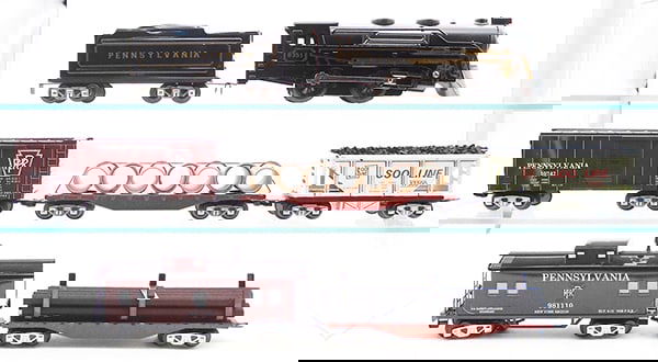 NEW MARX 10551 PA FREIGHT TRAIN SET (1 of 4)