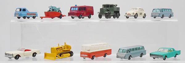 11 MATCHBOX VEHICLES: 60A6, 38C1, 57C2, 64A2, 15D2, 40B3, 27D1, 18D2, 68B2, 40B3, 31C2, C6-7.