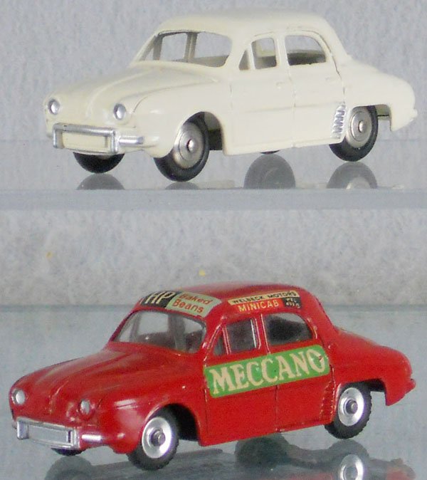 2 DINKY AUTOS: FR24E Renault Dauphine, 268 Renault Dauphine Mini Cab, C8.