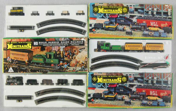 3 ROCO MINI TRAIN SETS: TT ga, 3066, 3067 & 3061, w/track, orig boxes & inserts, C9.