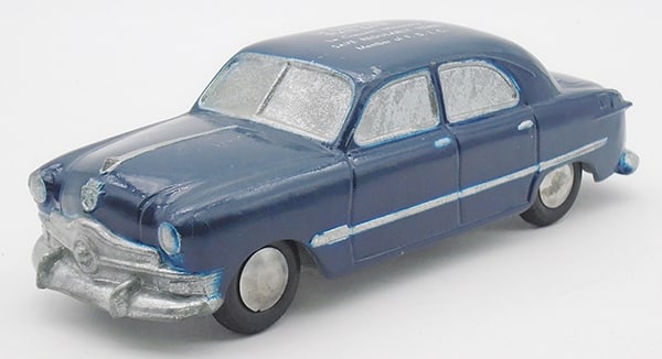 BANTHRICO 1950 FORD AUTOBANK PROMO: Ford Custom, blue, w/bank imprint, C8.