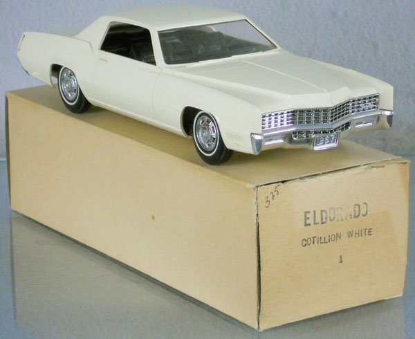 JOHAN 1967 CADILLAC PROMO: plastic, white, orig box minor wear, C8-9.