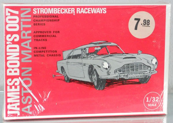 STROMBECKER JAMES BOND ASTON MARTIN SLOT CAR: #8630, sealed in orig box, C10.