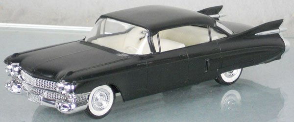 JOHAN 1959 CADILLAC PROMO: plastic, black, some minor warping above grille, C8-9.