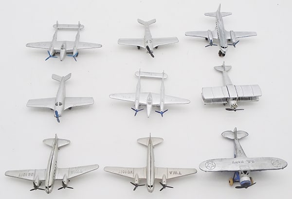 9 TOOTSIETOY AIRPLANES (1 of 2)