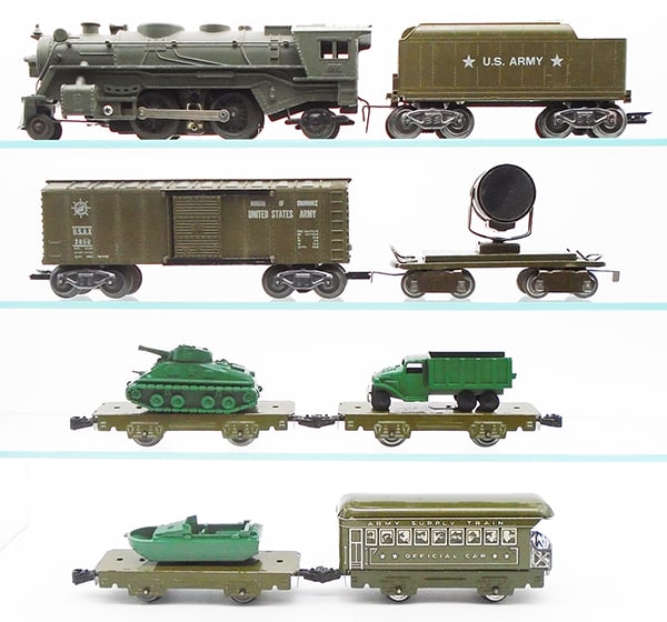 MARX ARMY TRAIN SET (1 of 2)