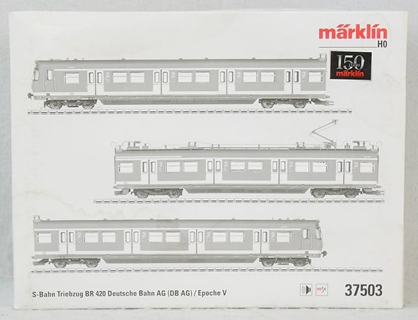 MARKLIN DIGITAL 37503 BR24O S-BAHN SET: HO ga, w/sound & MFX, orig box & insert, C8-9.