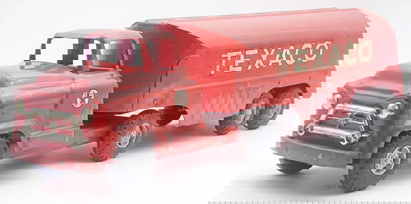 BUDDY L 5603 TEXACO TANK TRUCK: painted pressed steel, red, C6.