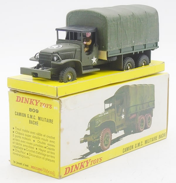 DINKY TOYS, Camion GMC militaire baché 809 version 2 complet super