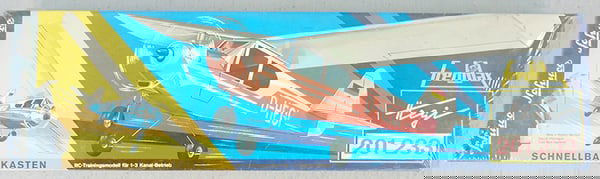 SCHUCO HEGI 201 233 FRECHDAX AIRPLANE KIT: this kit builds a glider version of the airplane w/out a motor, 24 1/2 in, factory sealed in orig box, C10.