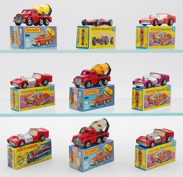 9 MATCHBOX SF #19 VEHICLES (1 of 2)