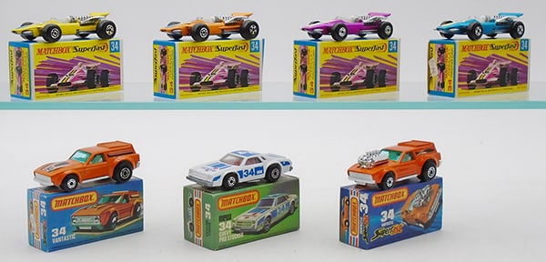 7 MATCHBOX SF #34 VEHICLES (1 of 2)