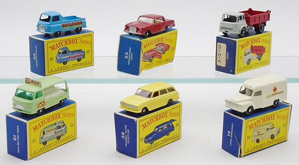 6 MATCHBOX VEHICLES (1 of 2)