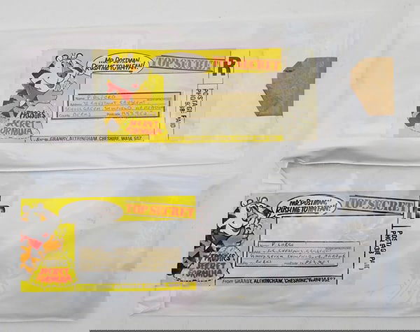 2 MATCHBOX FROSTIES PROMOTIONS: 2 Matchbox cars sealed in orig bag, Frosties Cereal Promotions, 1 was open but has been retaped, C9-10.