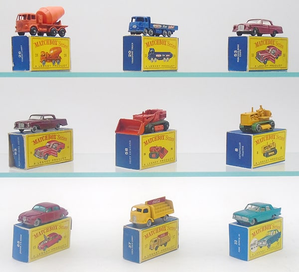 9 MATCHBOX VEHICLES (1 of 2)