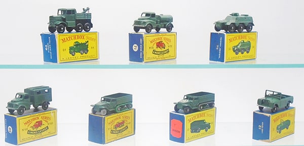 7 MATCHBOX MILITARY VEHICLES (1 of 2)