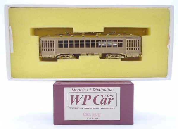 WP CAR CORP MOTORIZED BRASS TROLLEY (1 of 1)