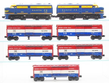 LIONEL SANTA FE US MAIL TRAIN SET