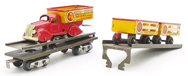 MARX DELUXE DELIVERY UNLOADING CAR