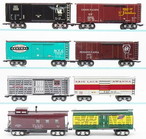 8 NEW MARX BOX CARS