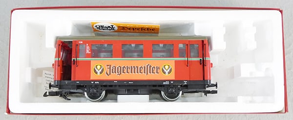 LGB 2064 RAILBUS: G ga, red, decals minor wear, orig box & insert minor wear, C8-9.