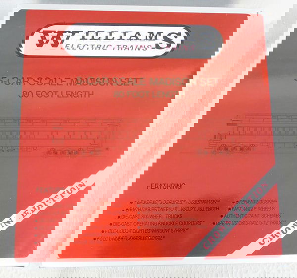 WILLIAMS 2700 NYC SCALE MADISON CAR SET (1 of 1)